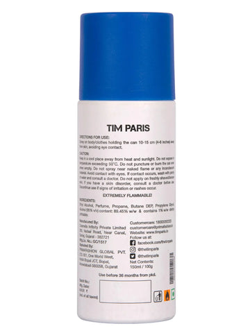 Deodorant Spray for Men Body Spray Perfume 150 ml (Ingenius-Blue)