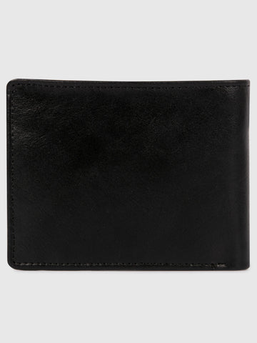 Genuine Wallet Black Leather Wallet for Men