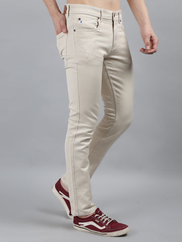 Mens Cotton Chinos Stretchable Solid Chinos