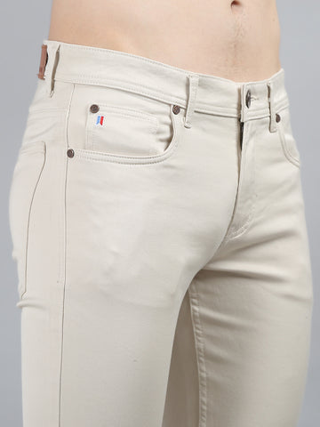 Mens Cotton Chinos Stretchable Solid Chinos