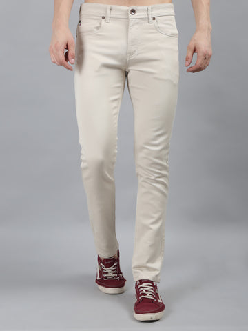 Mens Cotton Chinos Stretchable Solid Chinos