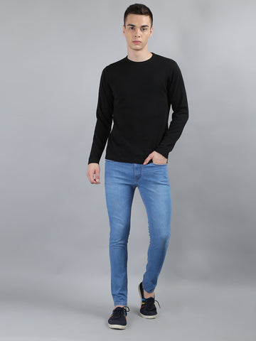 Mens Denim Jeans Stretchable Solid jeans