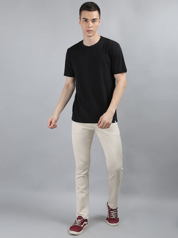 Mens Cotton Chinos Stretchable Solid Chinos