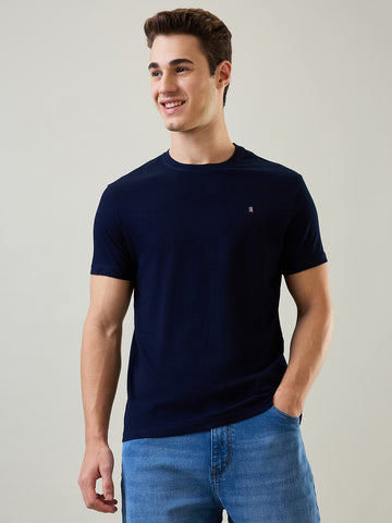 Tim Paris T-Shirt: Rinse Round Neck Solid