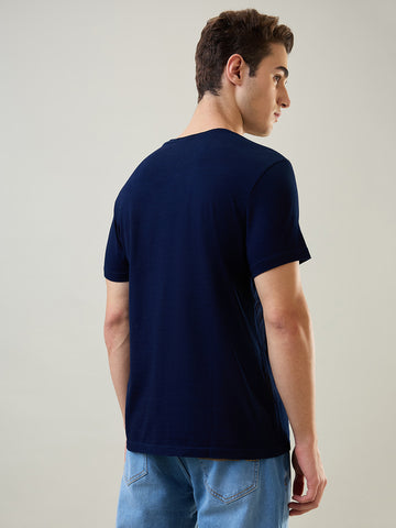 Tim Paris T-Shirt: Rinse Round Neck Printed