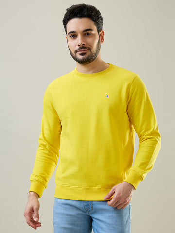 Tim Paris Yellow Round Neck Sweatshirt