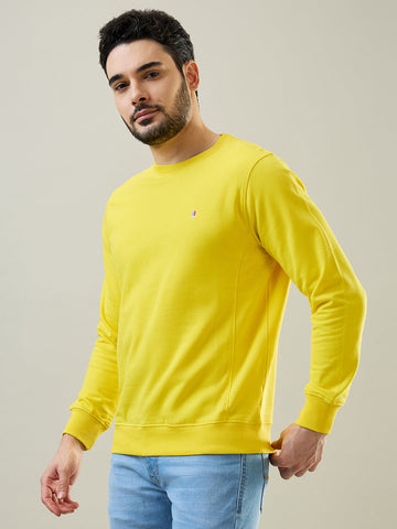 Tim Paris Yellow Round Neck Sweatshirt