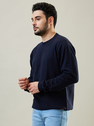 Tim Paris Navy Round Neck Pullover