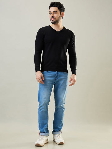 Tim Paris Black Mock Neck Pullover