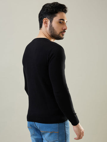 Tim Paris Black Mock Neck Pullover