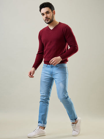 Tim Paris Wine Mock Neck Pullover