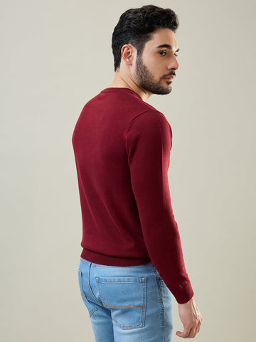 Tim Paris Wine Mock Neck Pullover