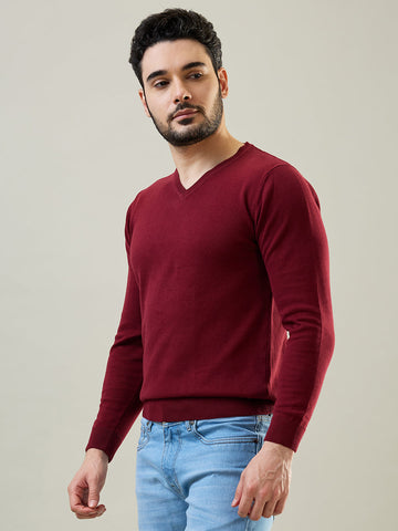 Tim Paris Wine Mock Neck Pullover