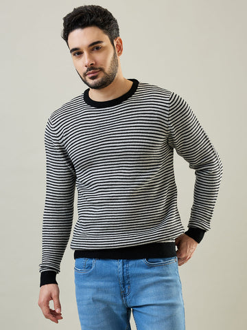 Tim Paris Grey Round Neck Pullover