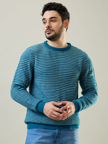 Tim Paris Green Round Neck Pullover