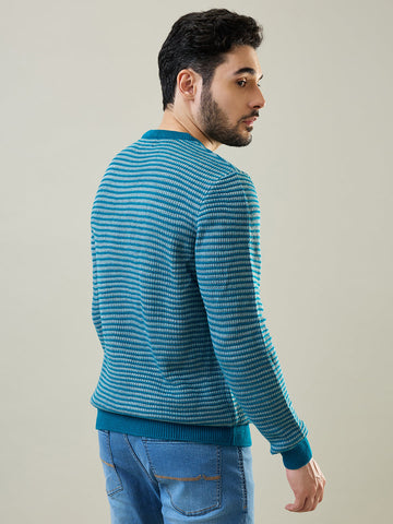 Tim Paris Green Round Neck Pullover