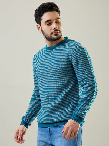 Tim Paris Green Round Neck Pullover