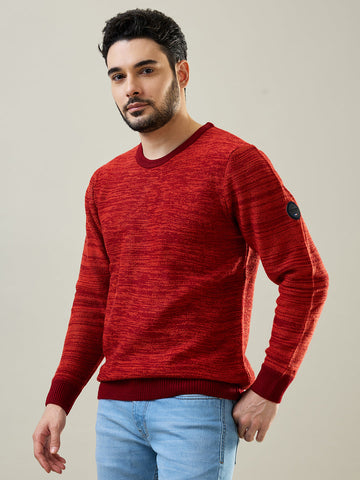 Tim Paris Bombay Brown Round Neck Pullover