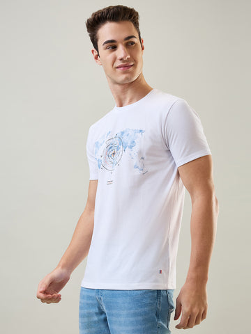 White Printed T-Shirt