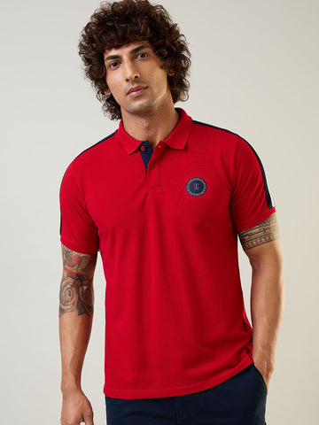 Mens T-Shirt Cut & Sew Red