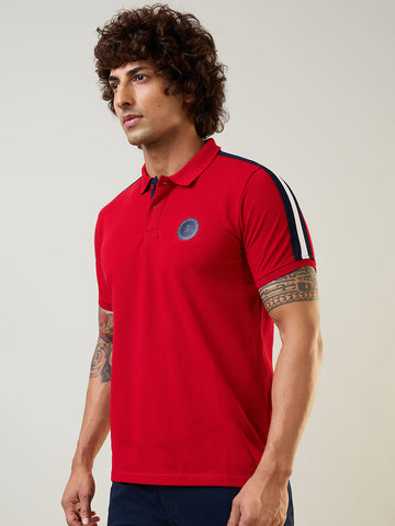 Mens T-Shirt Cut & Sew Red