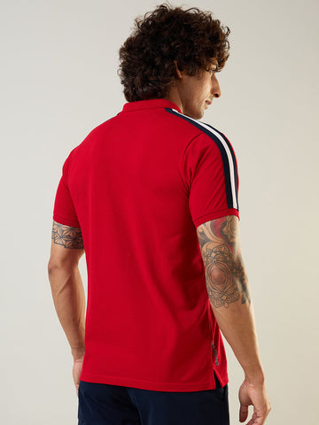 Mens T-Shirt Cut & Sew Red