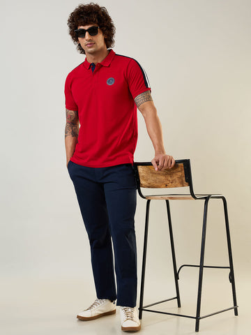 Mens T-Shirt Cut & Sew Red