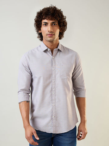 Mens Shirt Solid Grey