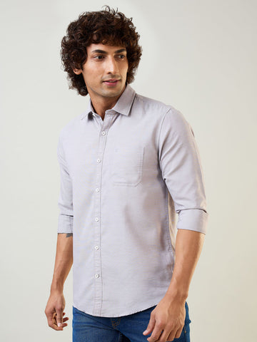 Mens Shirt Solid Grey