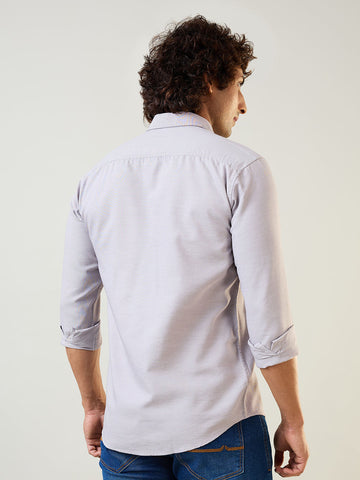 Mens Shirt Solid Grey