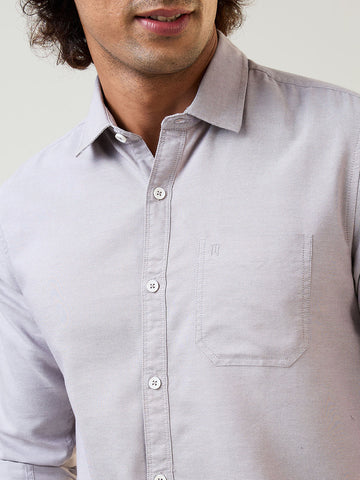 Mens Shirt Solid Grey