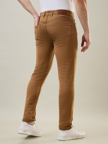 Tim Paris Jeans -  Khakhi Slim Tapered Fit Denim