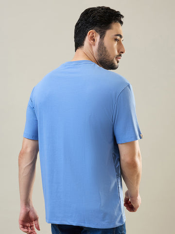 Robbia Blue Printed T-Shirt