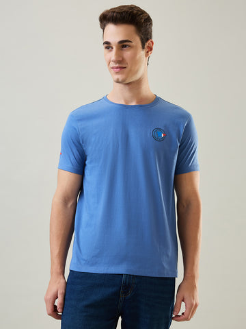 Tim Paris T-Shirt: Riverside Round Neck Graphic Print