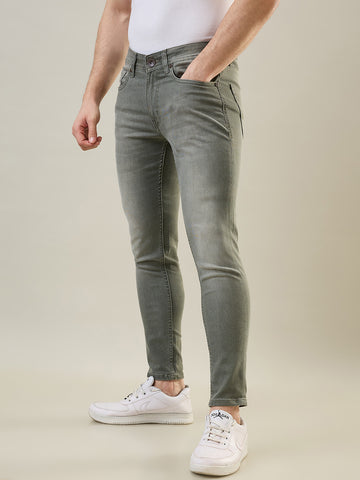 Tim Paris Jeans - Olive Green Ankle Fit Denim