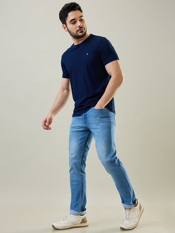 Tim Paris Light Indigo Denim Jeans – Slim Straight Fit