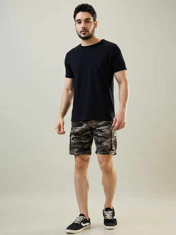 Tim Paris Grey Cargo Twill Shorts