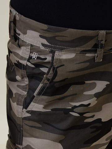 Tim Paris Grey Cargo Twill Shorts