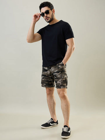 Tim Paris Grey Cargo Twill Shorts