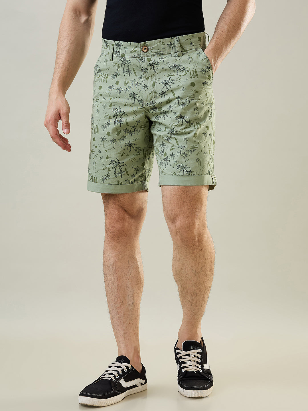 Tim Paris Mint Dyed Stretch Shorts