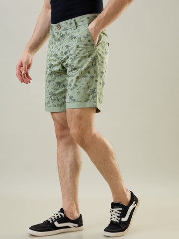 Tim Paris Mint Dyed Stretch Shorts