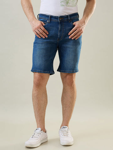 Tim Paris Medium Indigo Denim Stretch Shorts