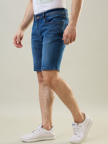 Tim Paris Medium Indigo Denim Stretch Shorts