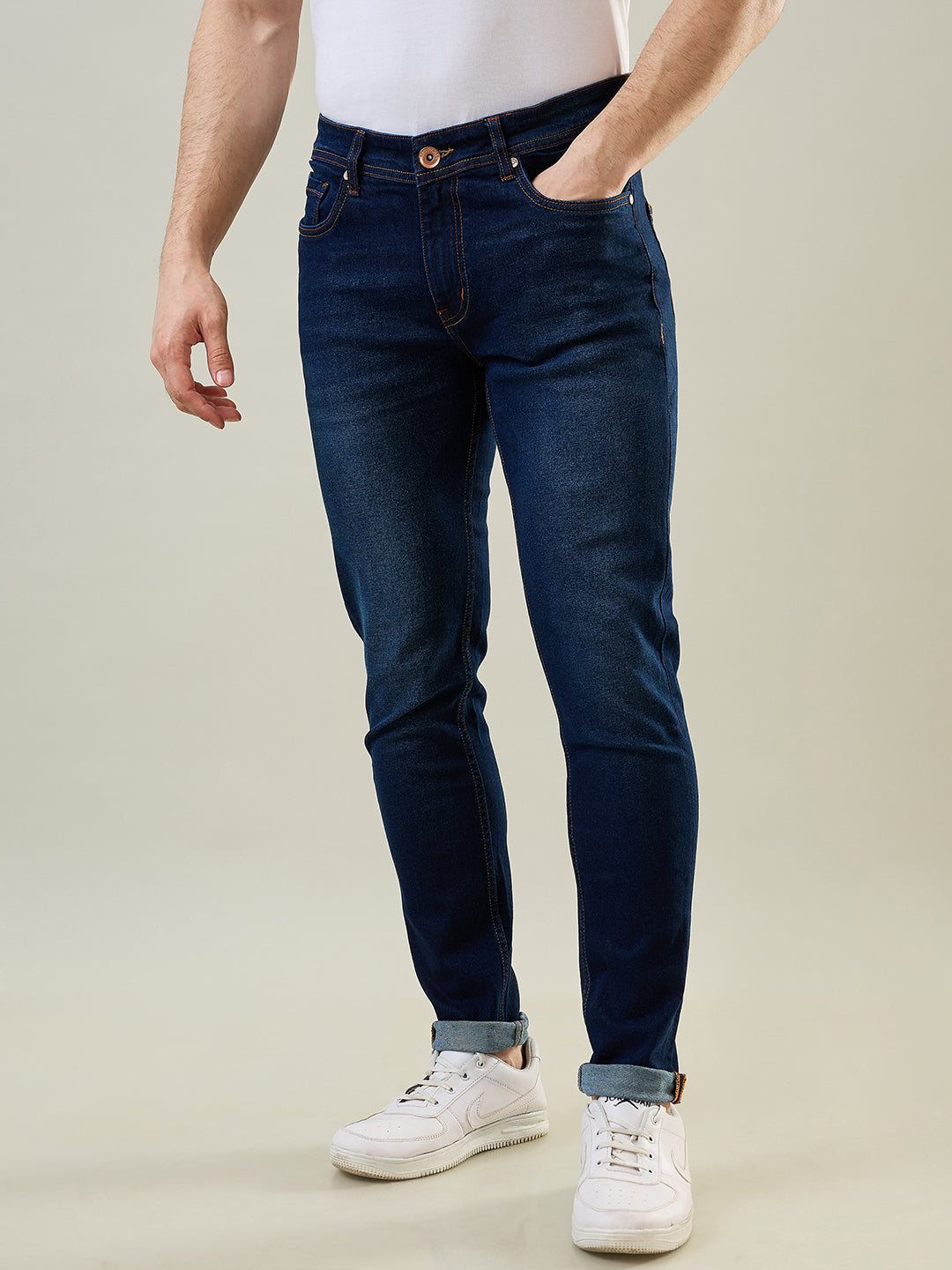 Tim Paris Dark Indigo Denim Jeans – Skinny Fit