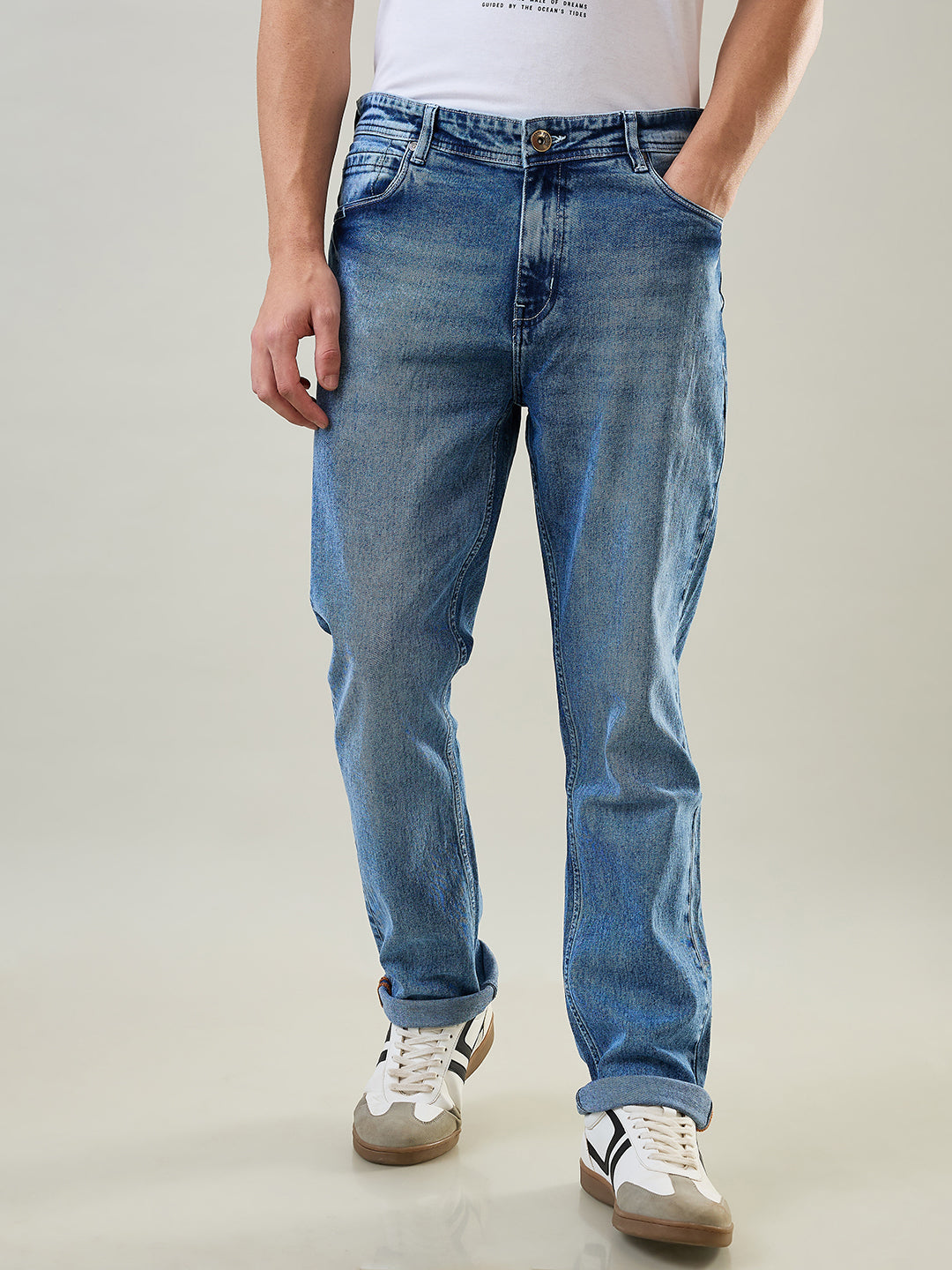 Tim Paris Jeans - Light Indigo Denim Straight Fit