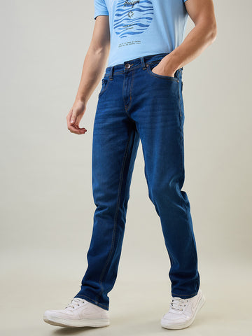 Tim Paris Jeans - Slim Straight Fit in Dark Enzyme Denim