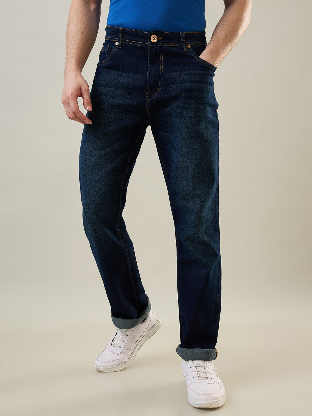 Tim Paris Jeans - Straight Fit in Dark Tint Denim