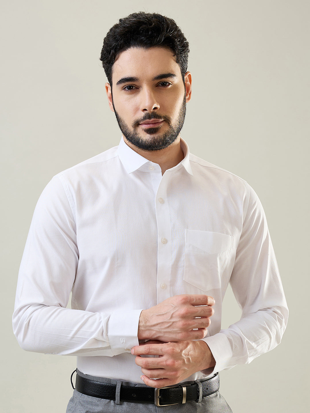 Tim Paris White Formal Shirt