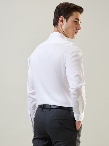 Tim Paris Formal Shirt - White Solid Shirt