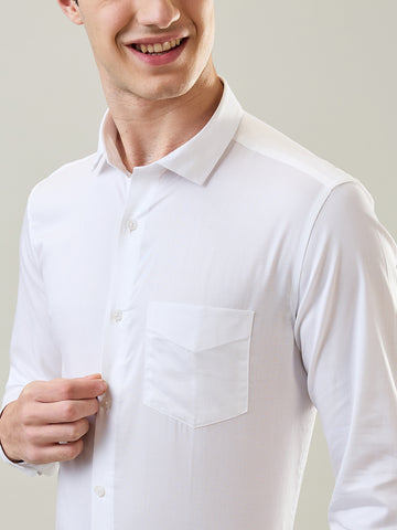 Tim Paris Formal Shirt - White Solid Shirt